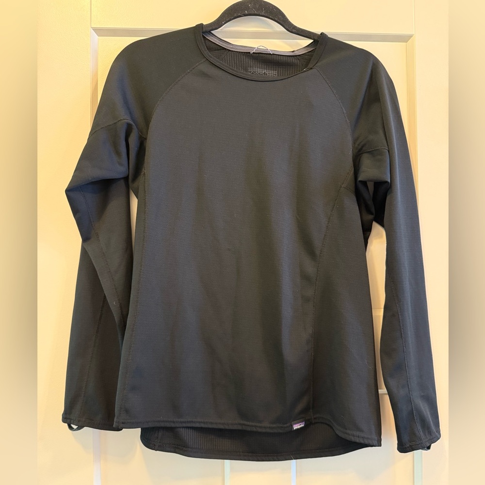 Patagonia Black Midweight Capilene Base Layer Long Sleeve
